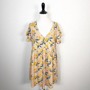 Known Supply NWT Size Small Juniper Organic Cotton Short Sleeve Mini Swing Dress